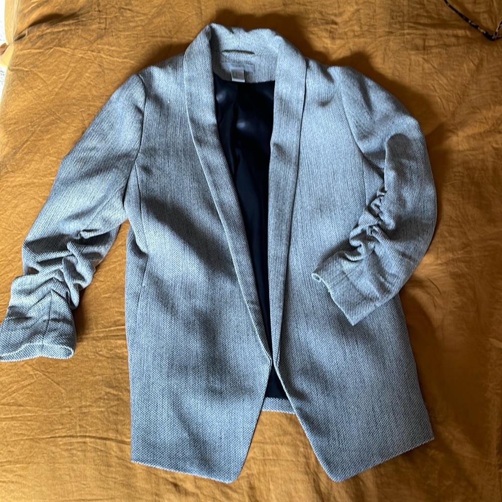 H&M jacket with Ruched Sleeves!